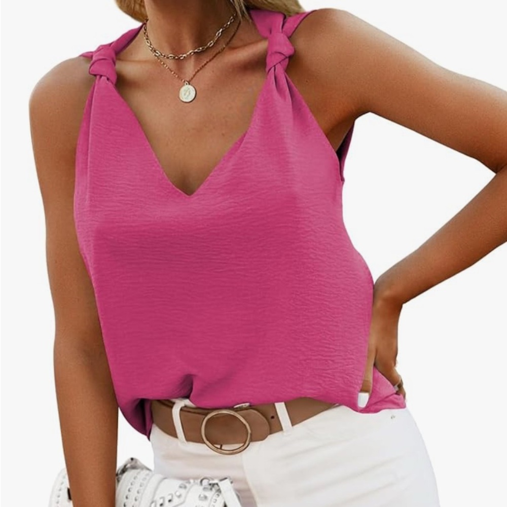 Pink Sleeveless Women's Top